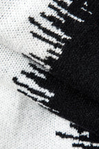 Kontrast Kolsuz Bodycon Triko maksi Elbise