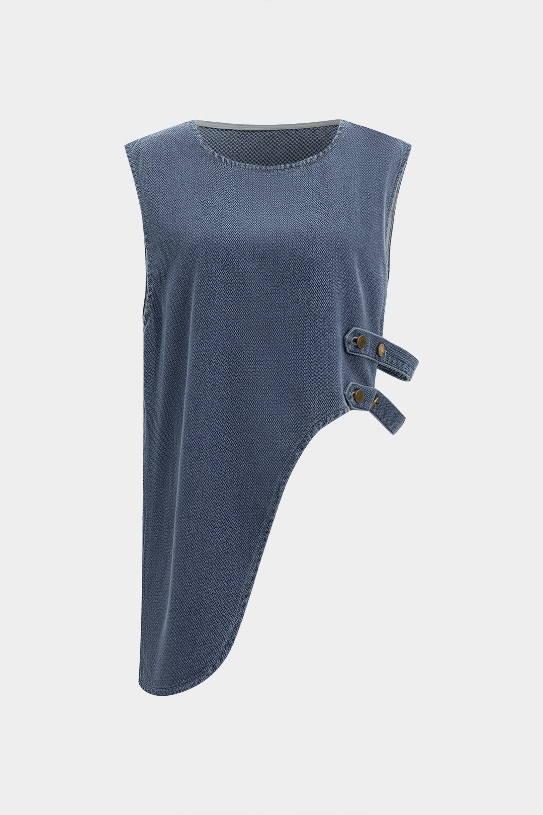 Denim Asimetrik Yelek