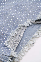 Denim Yüksek Bel Şort