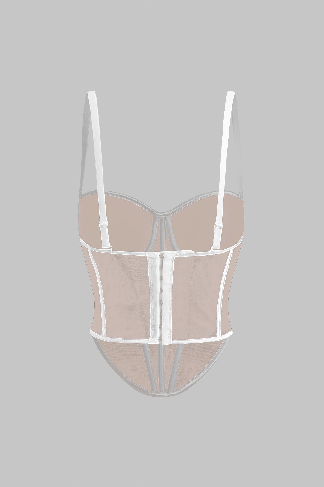 File Elbise Düğmeli Korse Bel Askılı Üst