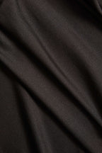 Düz Dantelli Balıkçı Yaka Yırtmaçlı maksi Elbise