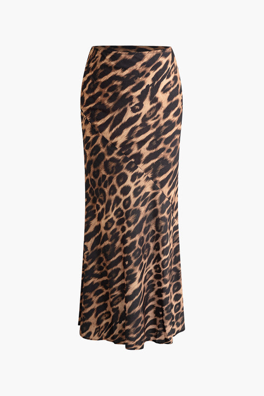 Leopar Desenli Deniz Kızı Etek