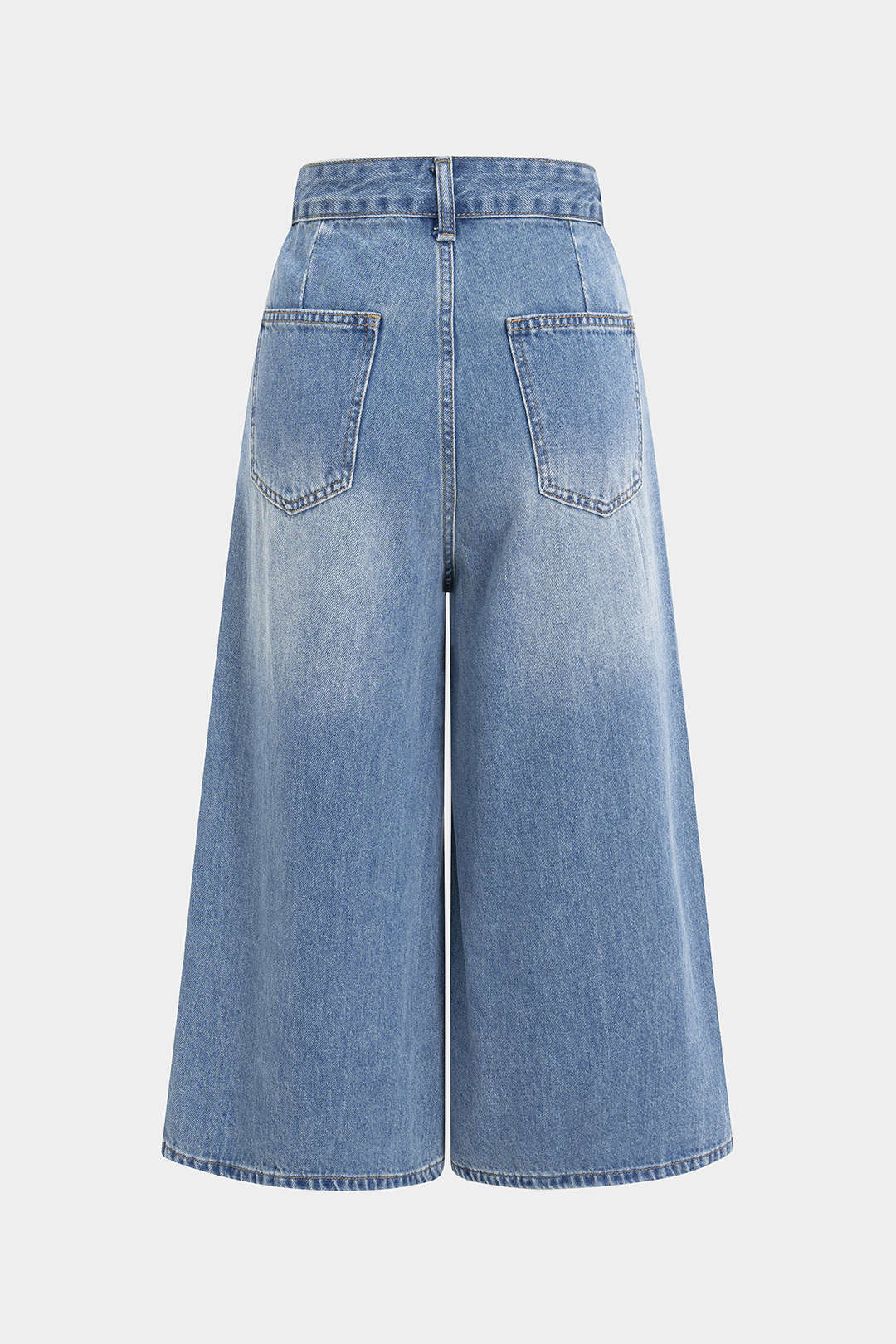 Denim Patchwork Yarım Şort