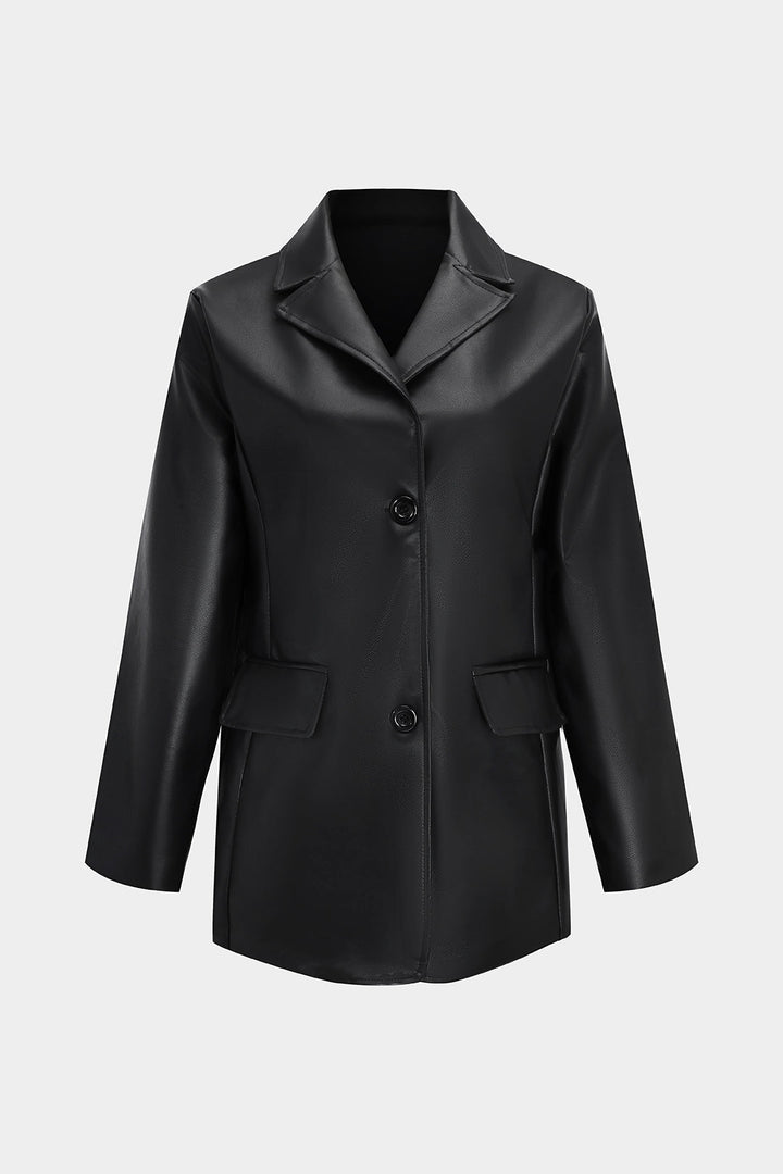 Suni Deri Blazer Ceket