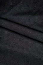 Katı Kapüşonlu Yaka Uzun Kollu Mini Elbise