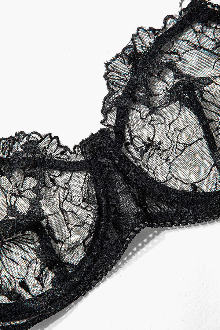 Tül Zincir Çapraz Detaylı Jartiyer Takımı