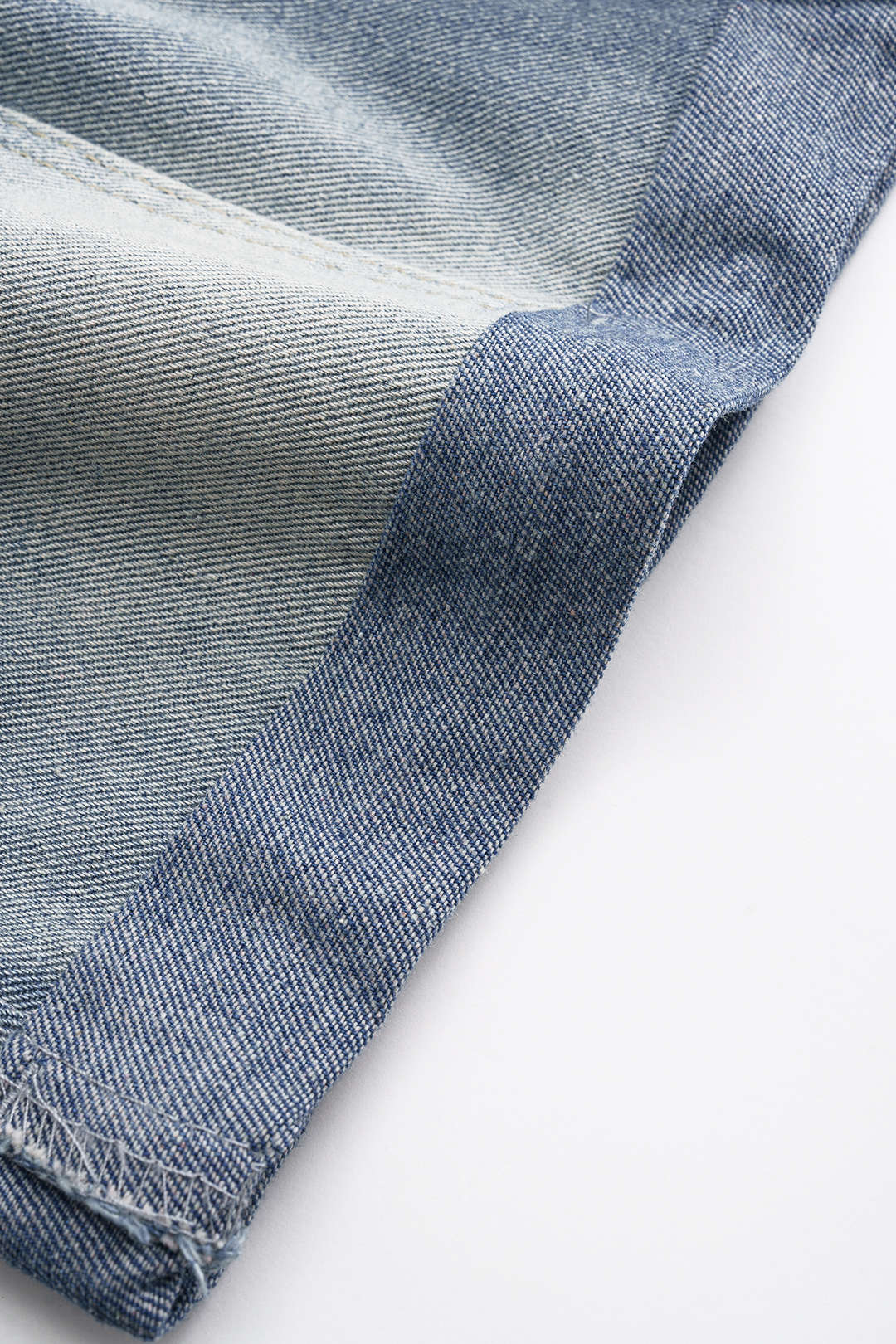 Denim Yüksek Belli Cepli Şort