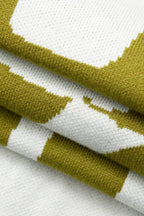 Geometrik Desenli Straplez Triko maksi Elbise