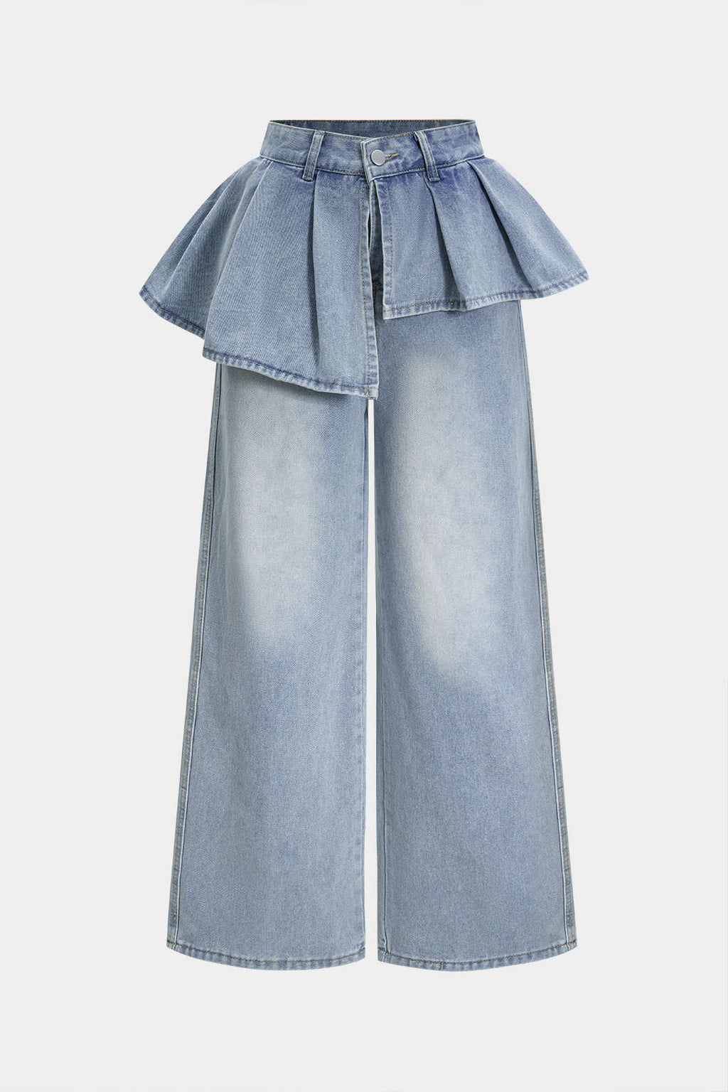 Püsküllü Denim Barrel Kot