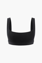Sima Crop Top ve Tokalı Midi Etek Takım