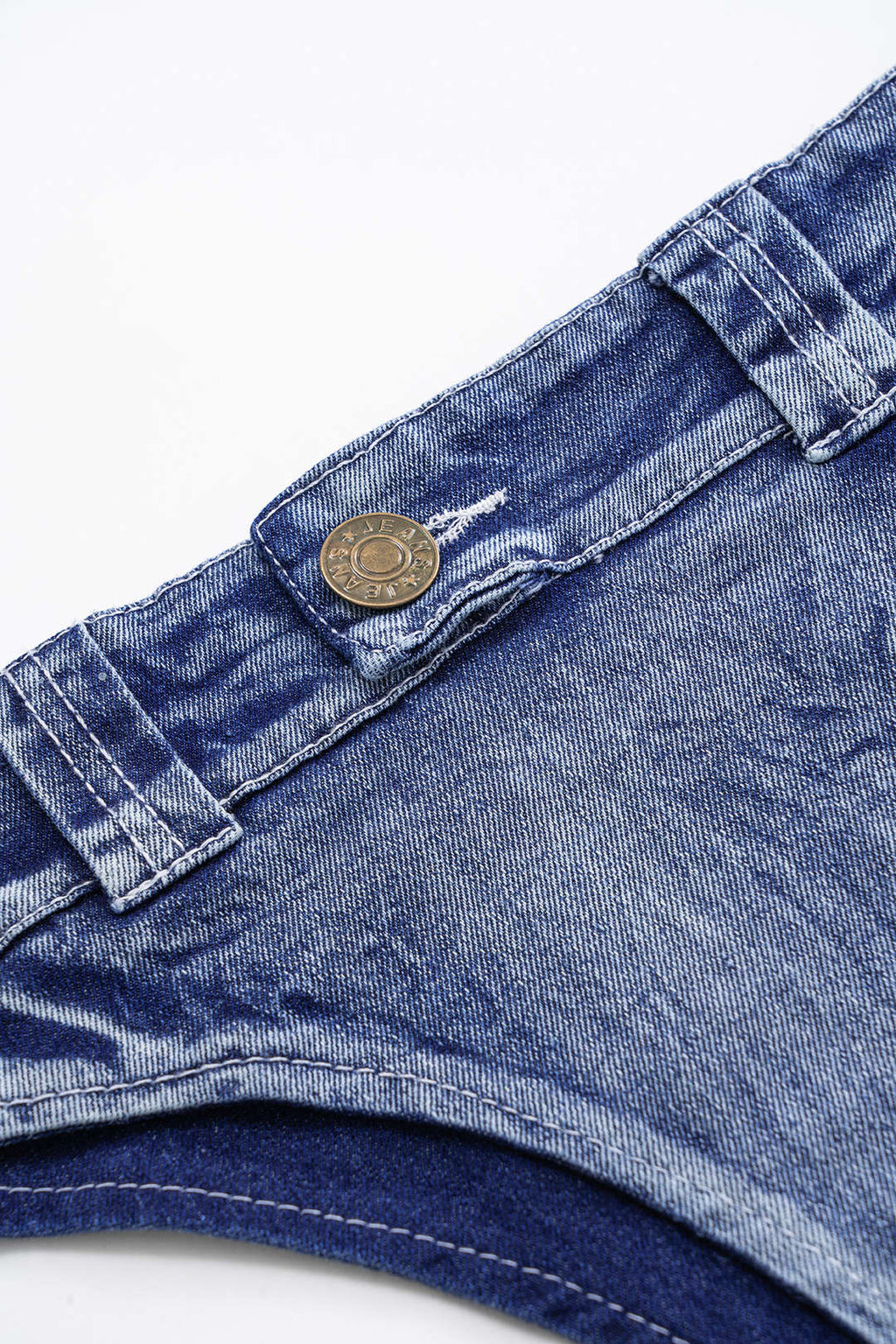 Kot Görünümlü Bağlamalı Bikini Takımı