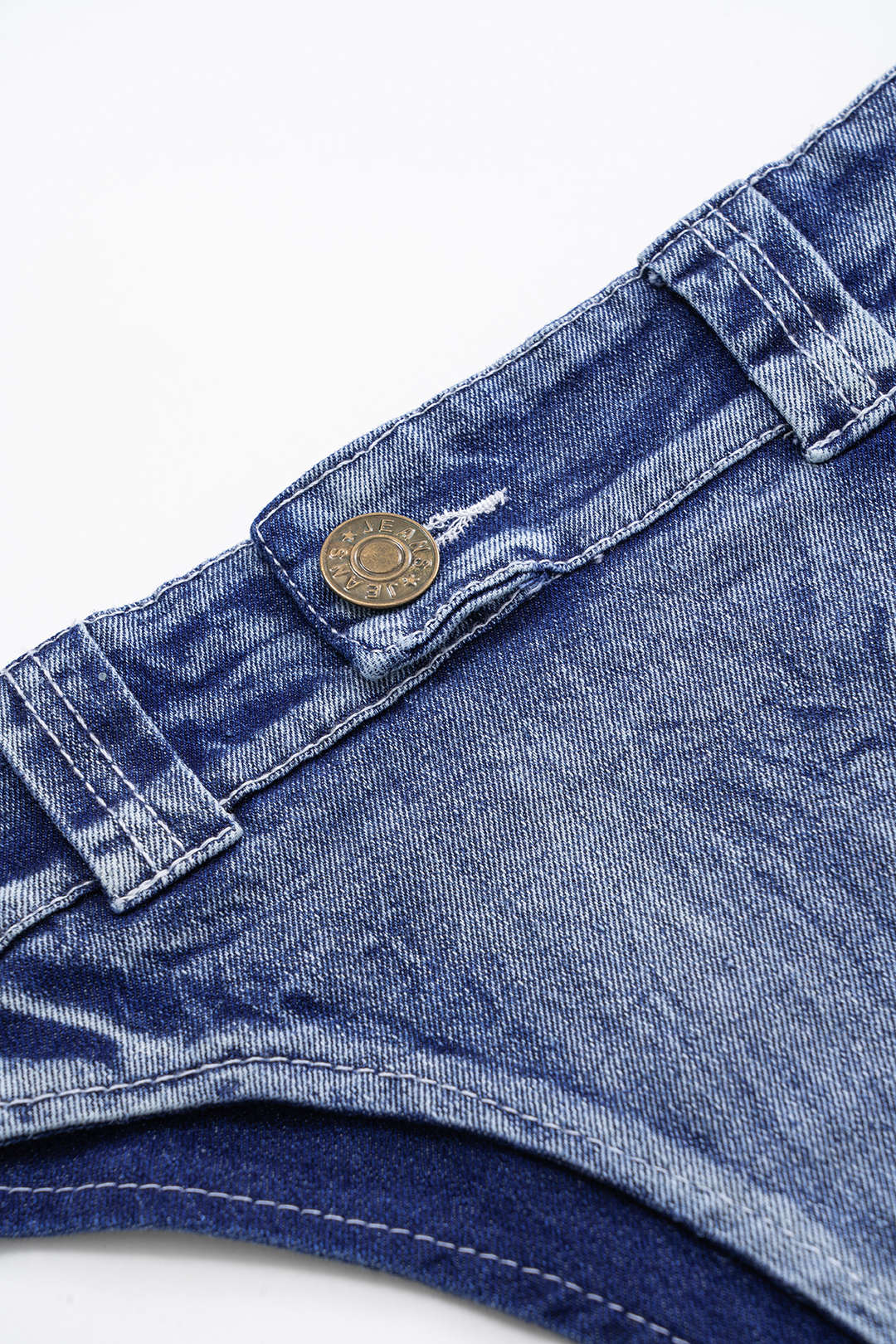 Kot Görünümlü Bağlamalı Bikini Takımı