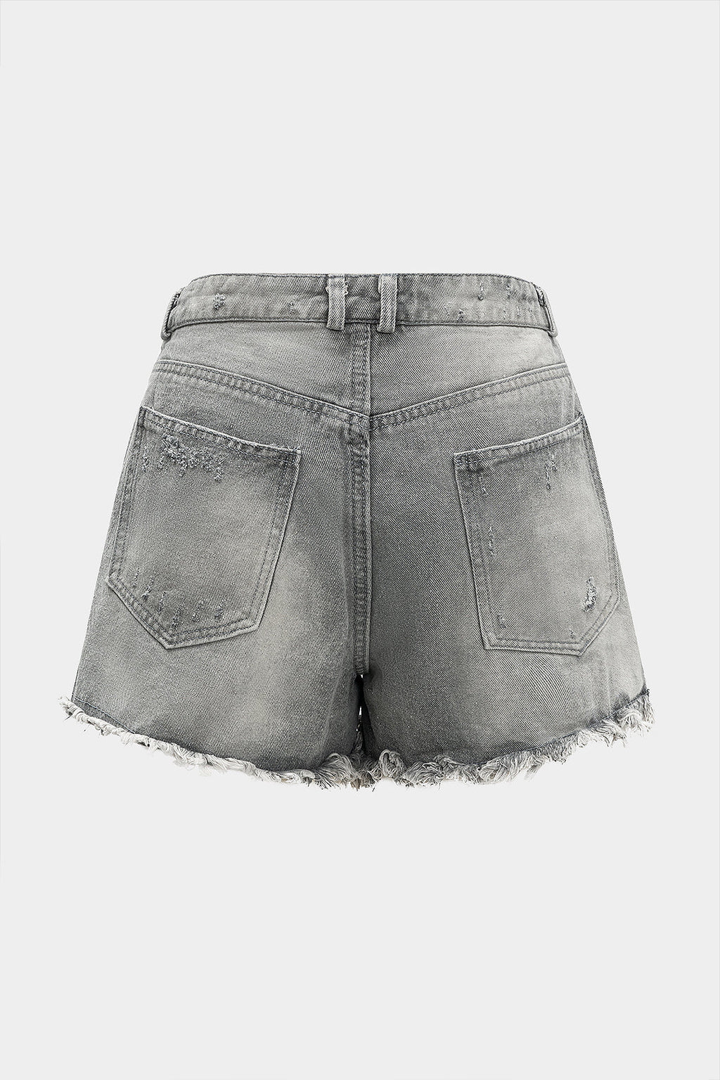 Denim Asimetrik Şort