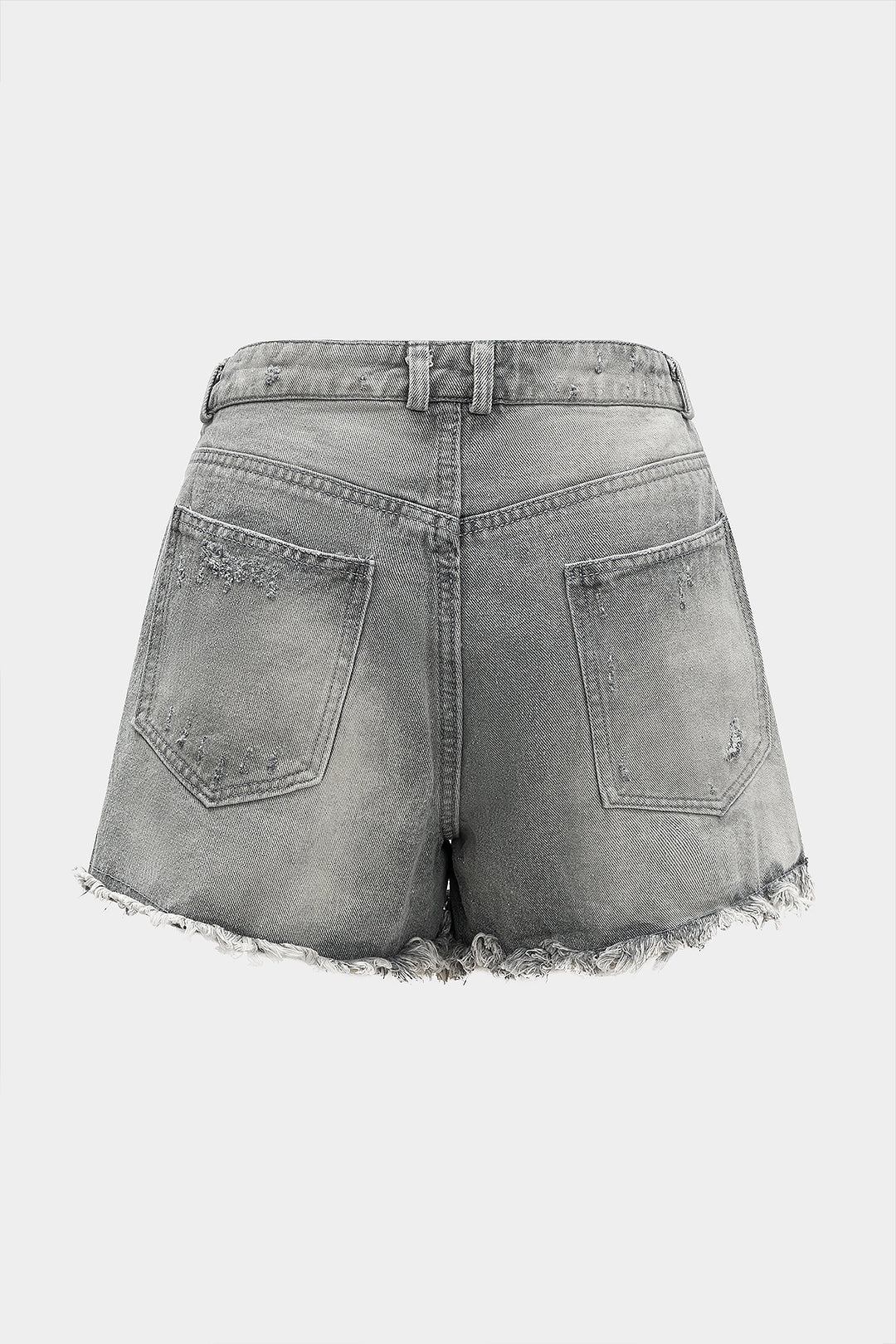 Denim Asimetrik Şort