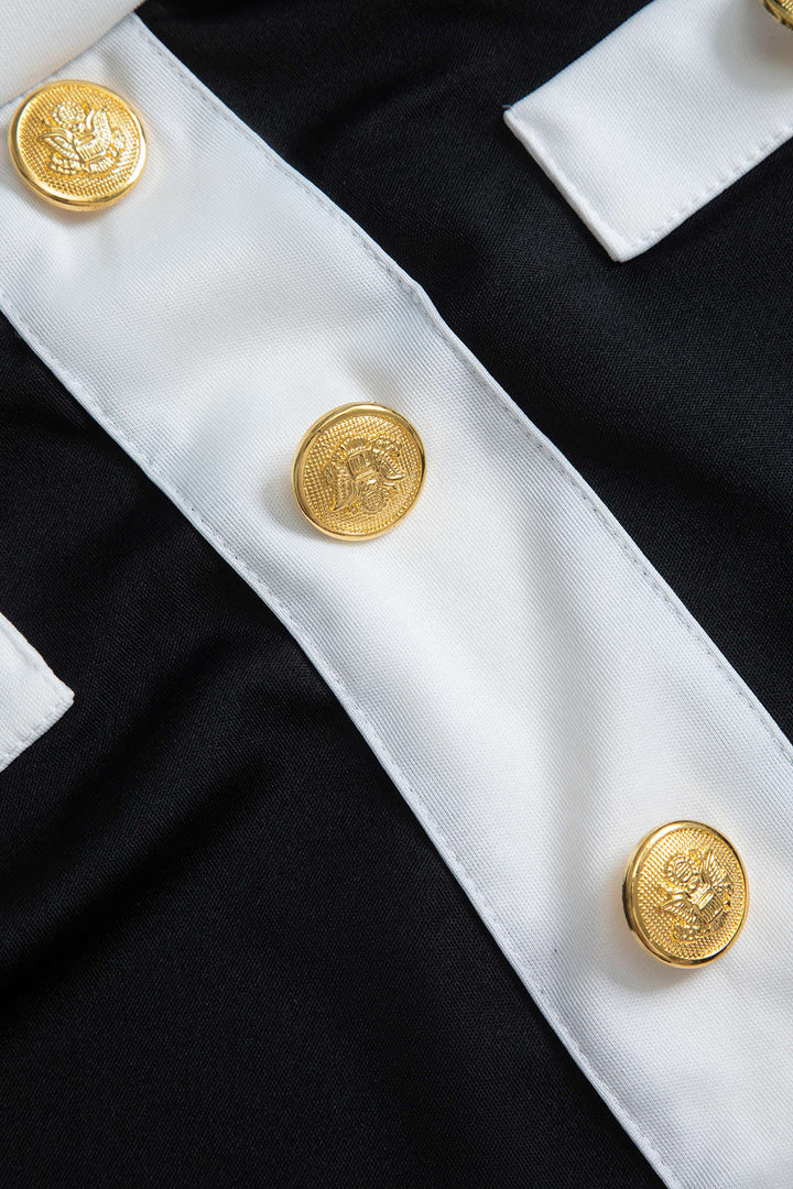 Apri Düğmeli top ve Etek Takım