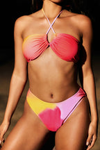 Bağlamalı Bikini ve Mayo Eteği Pareo Takımı