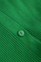 Kolları Nervürlü Düğmeli maksi Elbise