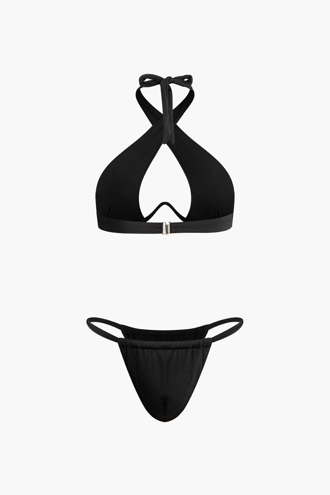 Çapraz Bağlamalı Halter Kesim Bikini Takımı