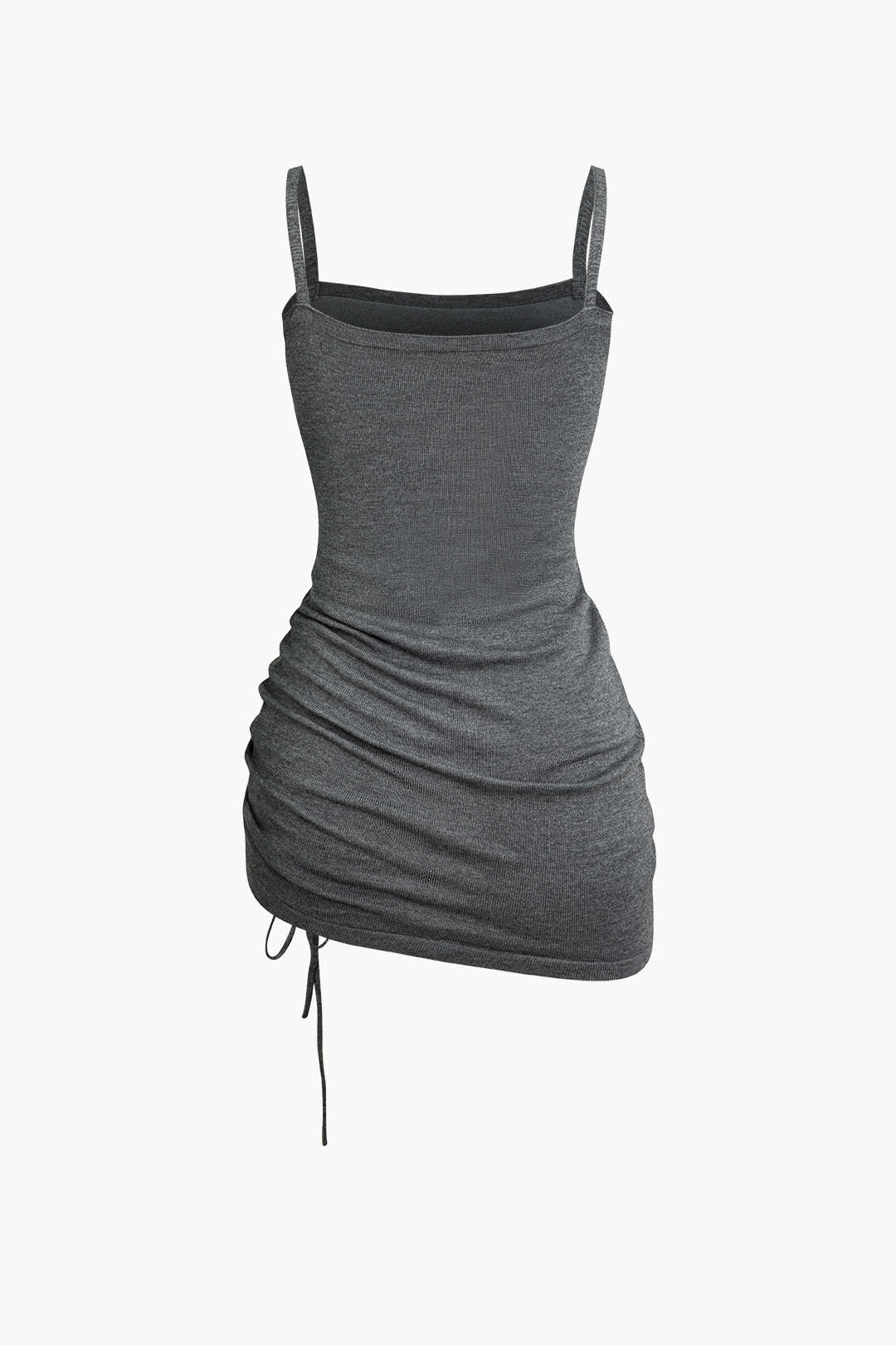 Çapraz Kesim Crop Top Ve Asimetrik Büzgülü Mini Elbise Takımı