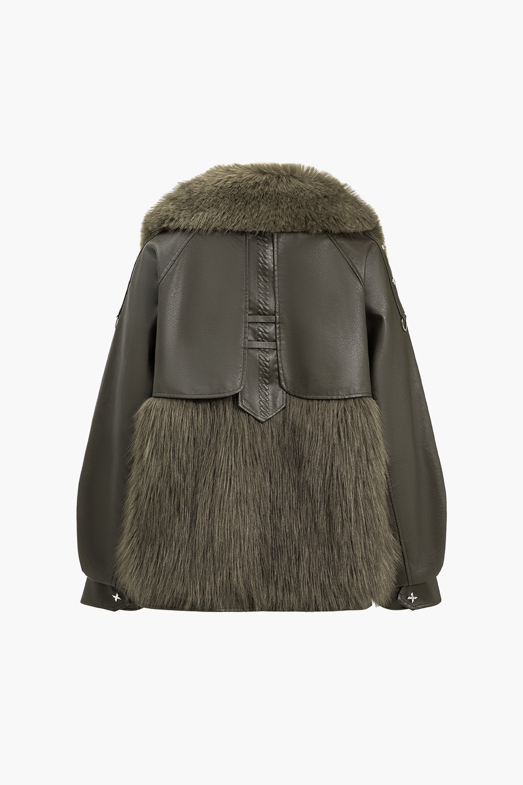 Deri Kürk Patchwork Ceket