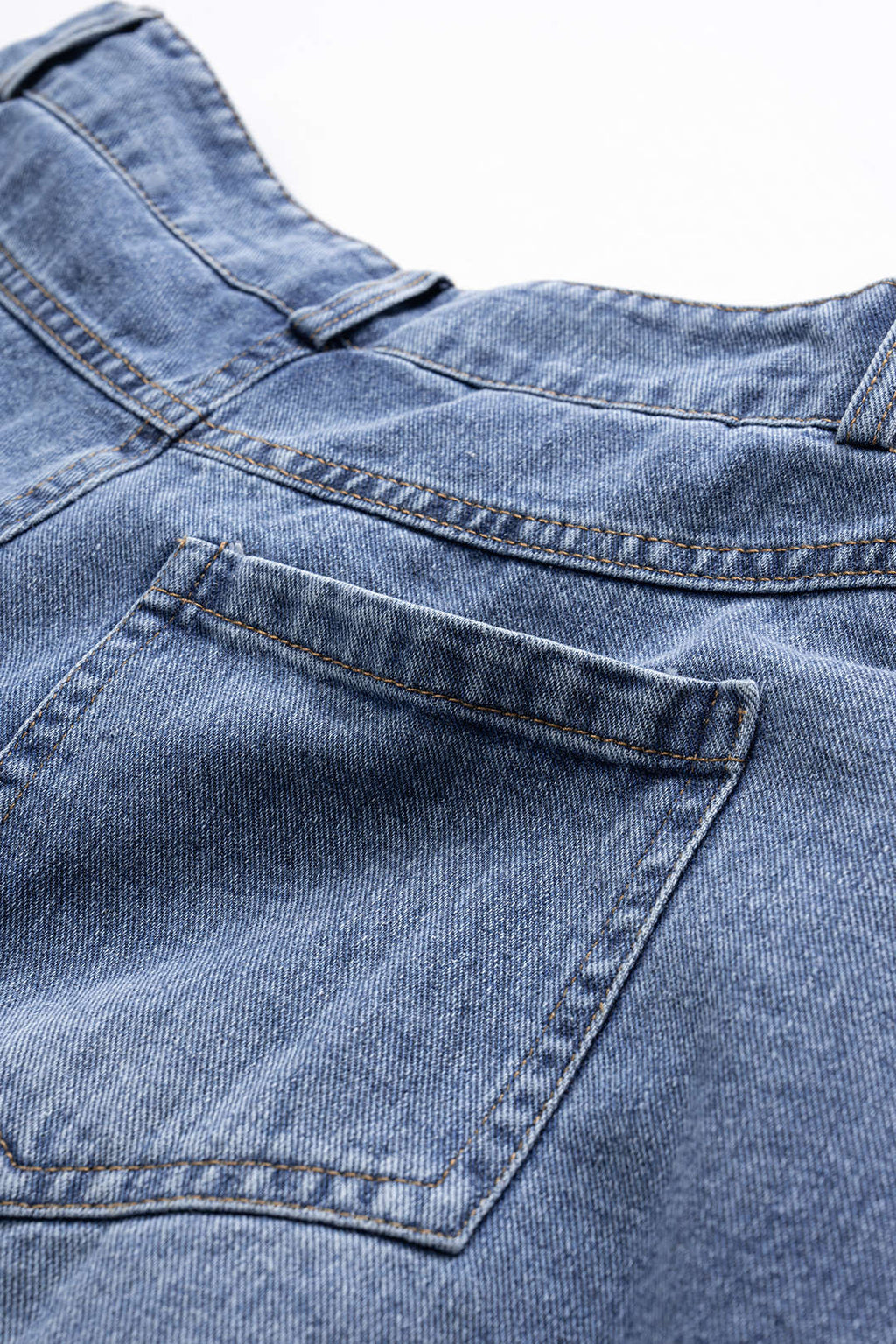Denim Patchwork Şort