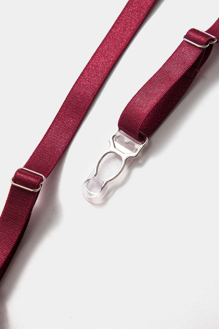 Choker Bağlama Öndeki Kesik Detaylı Lingerie Garter Seti ve Eldiven
