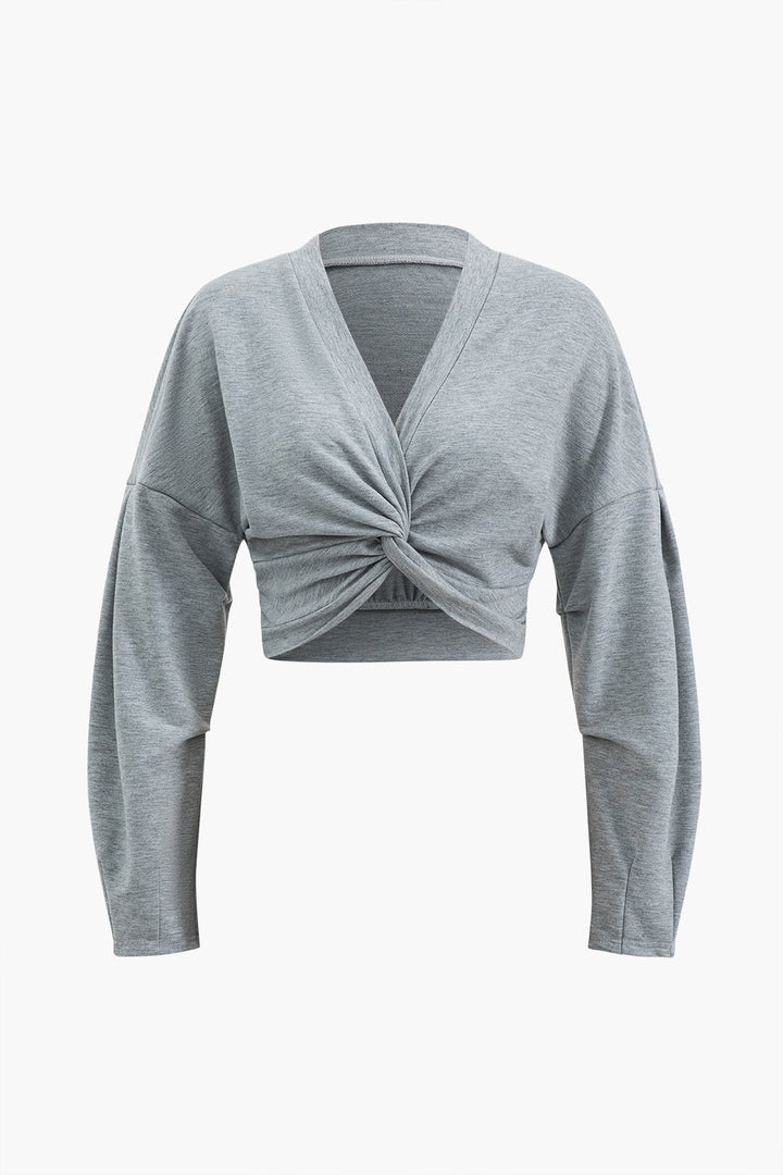 Buri Düğümlü top ve Cepli Pantolon Takım