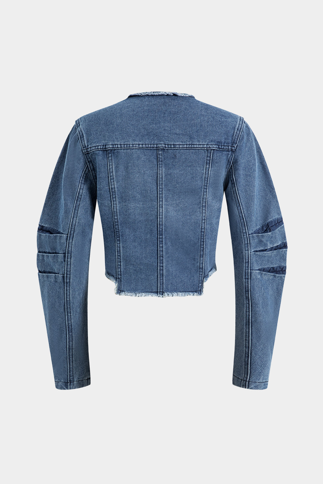 Kot Düğmeli Yuvarlak Yaka Mont