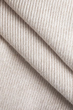 Örgü Uzun Kollu V Yaka Yırtmaçlı midi Elbise