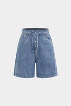 denim Cepli Şort