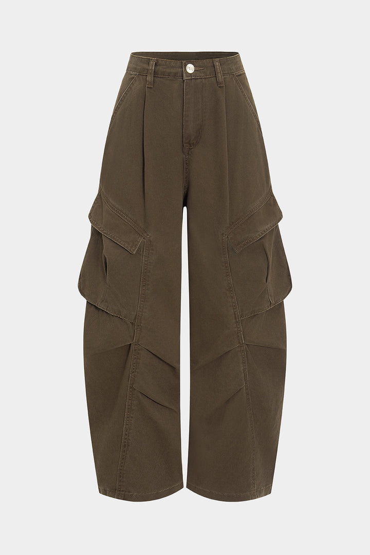 Kargo Cepli Denim Barrel Kot