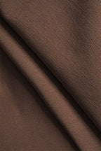 Katı Yuvarlak Yaka Mini Elbise