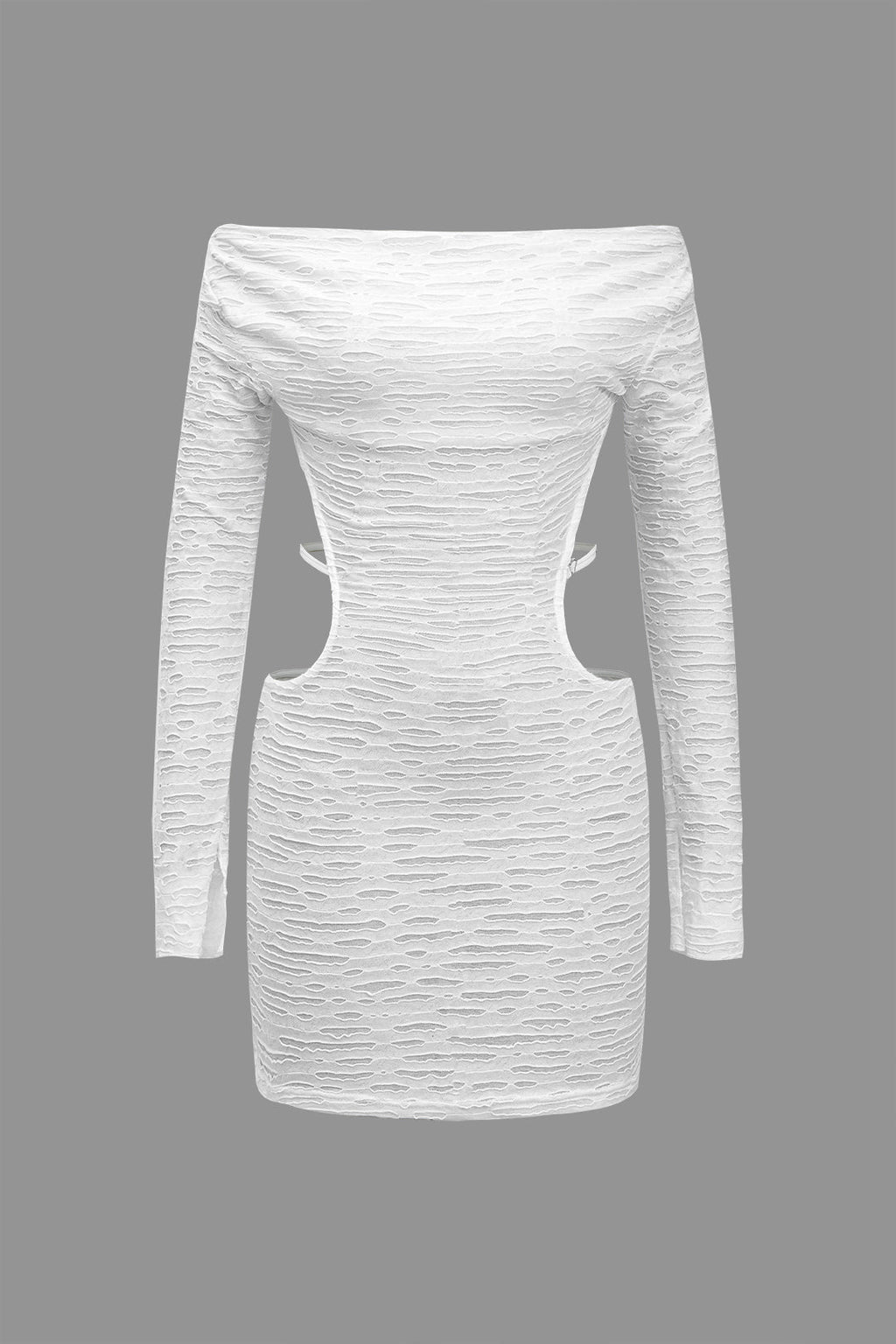 Katı Kesilmiş Sırtı Açık Bağlamalı Mini Elbise