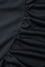 Derin V Yaka Dantelli Kısa Kollu maksi Elbise