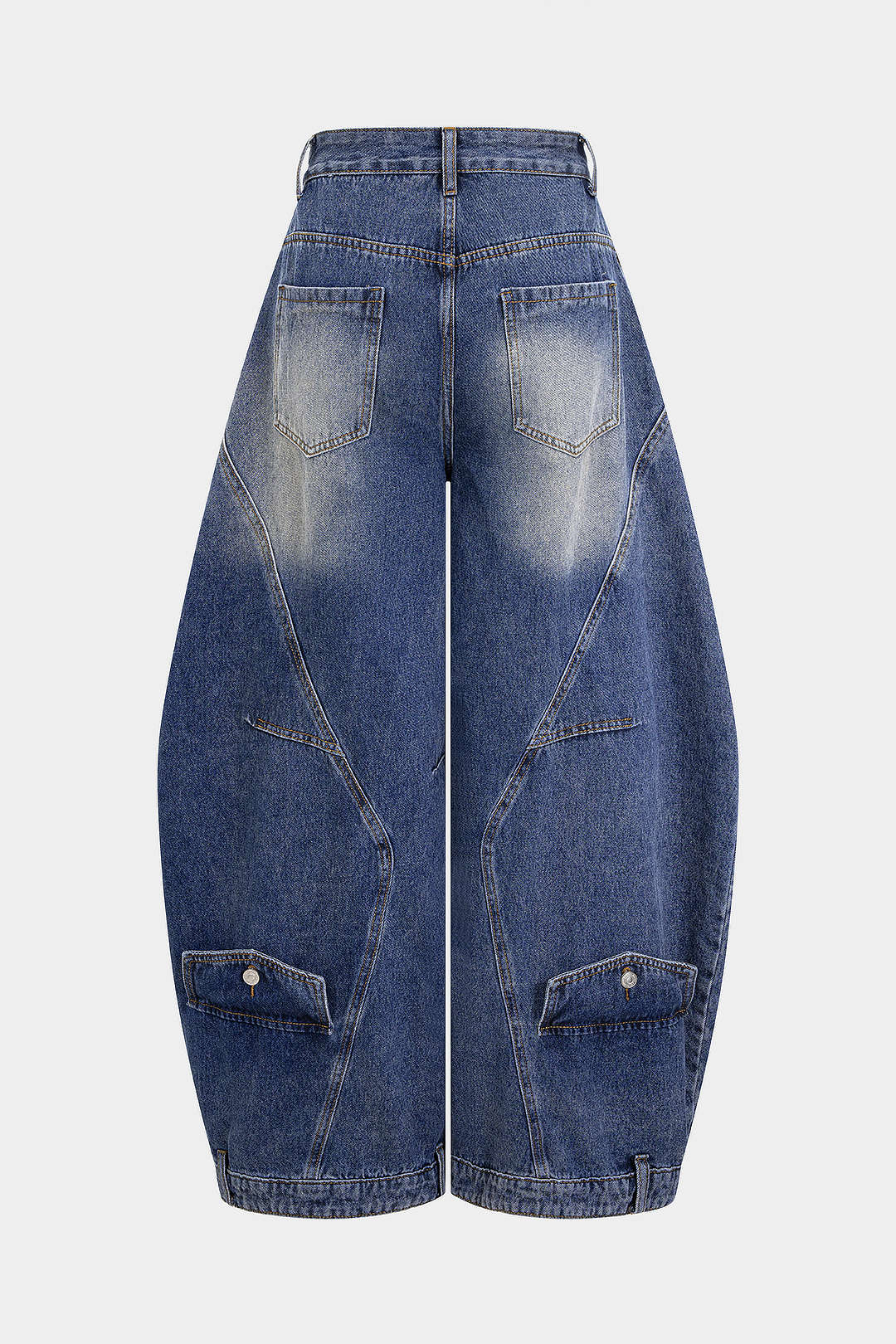 Yüksek bel Denim Barrel Kot