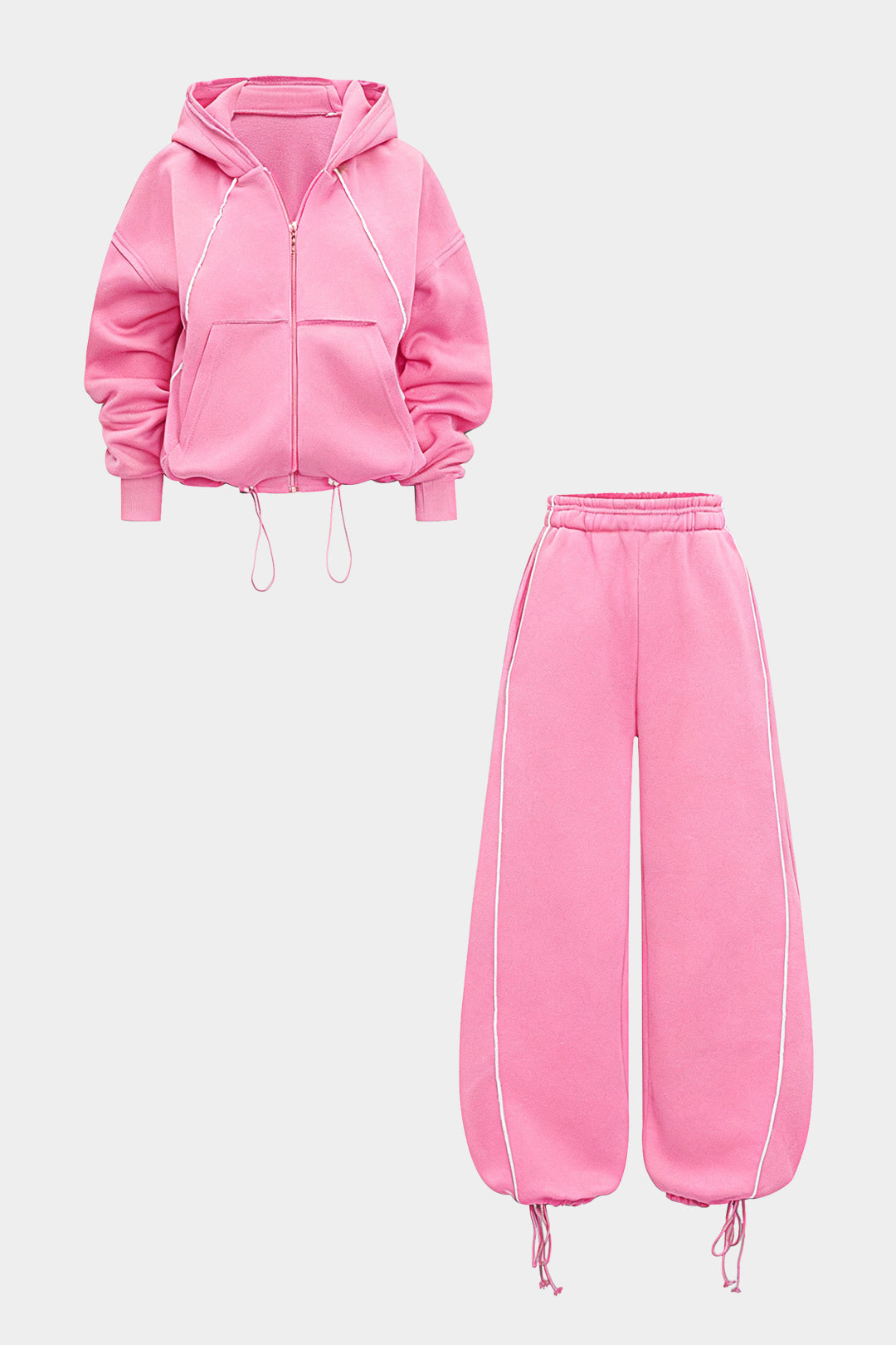 fermuarlı üst ve pantolon takım