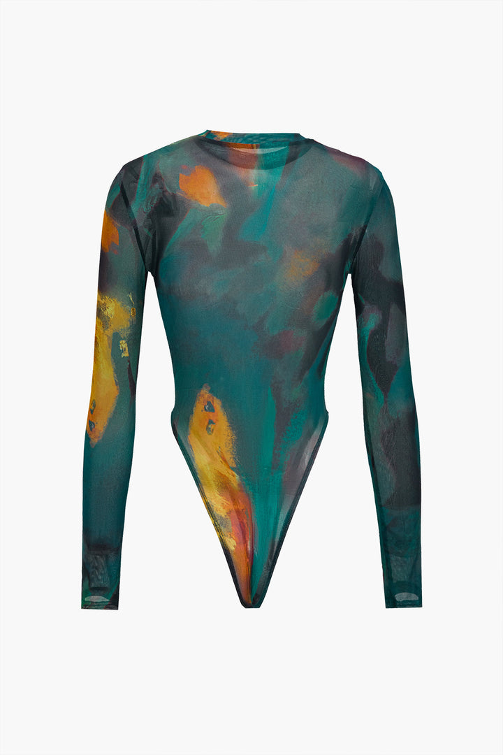 Shapewear Desenli Bodysuit