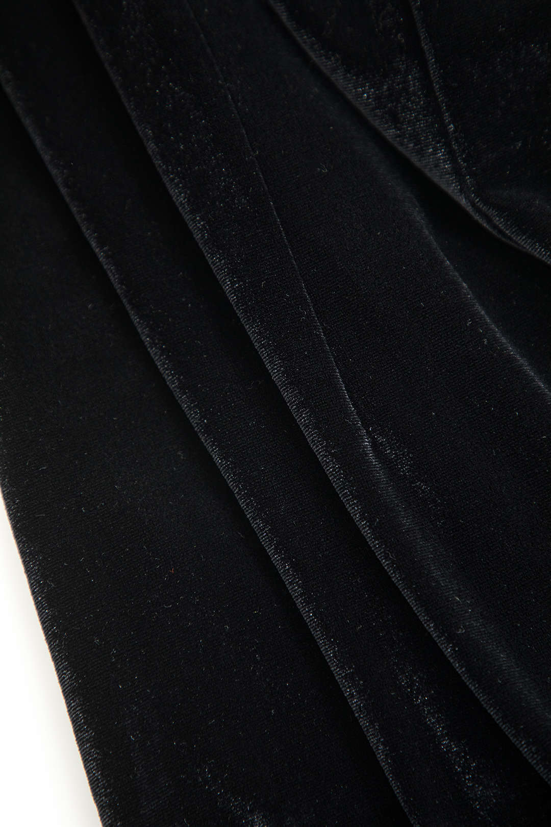 Kontrast Kadife Düğmeli Asimetrik Mini Elbise