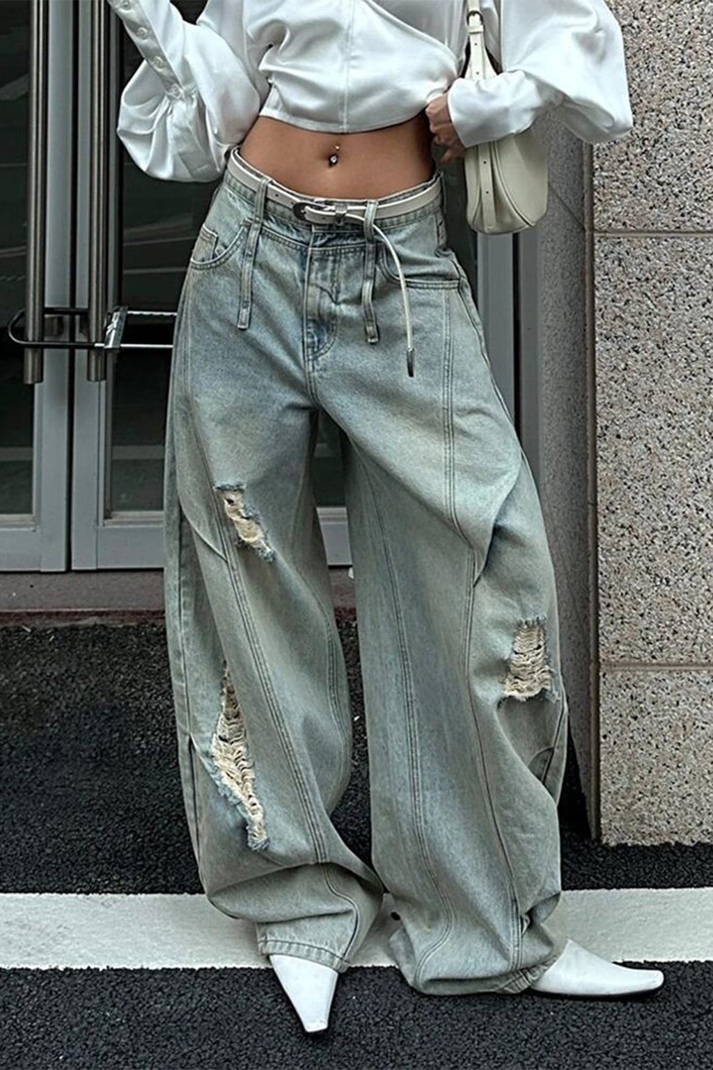 Denim Barrel Kot