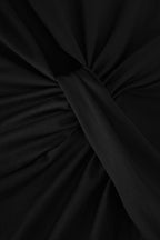 Derin V Yaka Kolsuz Midi Elbise