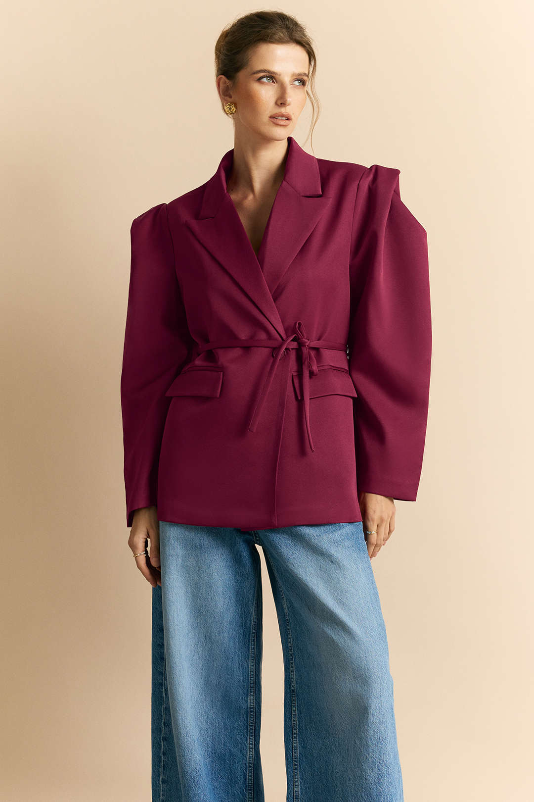 Düğmeli Blazer Ceket