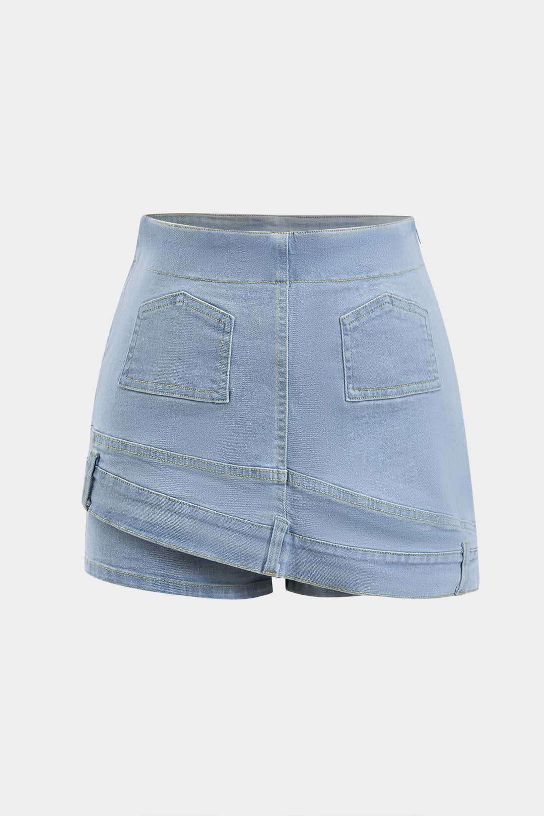 Denim Cepli Şort