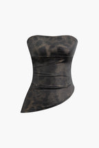 Vira Asimetrik Straplez top
