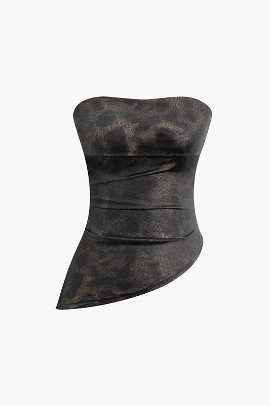 Vira Asimetrik Straplez top
