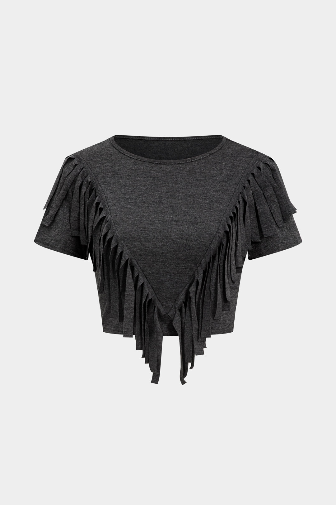 Püsküllü Kısa Kollu Üst ve Bol Paça Pantolon Takım