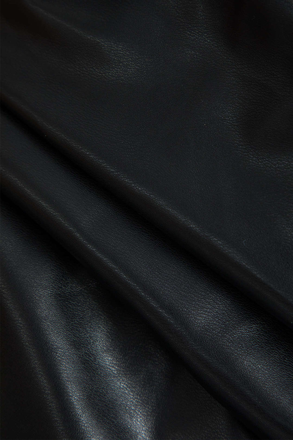 Deri Asimetrik Bükümlü Fermuarlı Mini Elbise