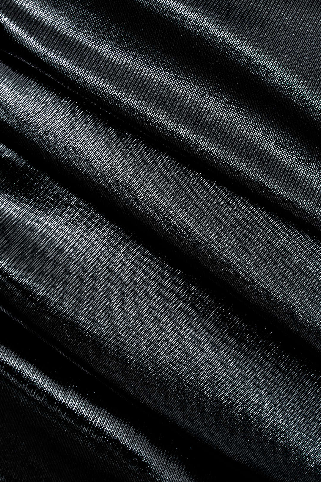 Metalik V Yaka Dantelli Yırtmaçlı Anvelop maksi Elbise