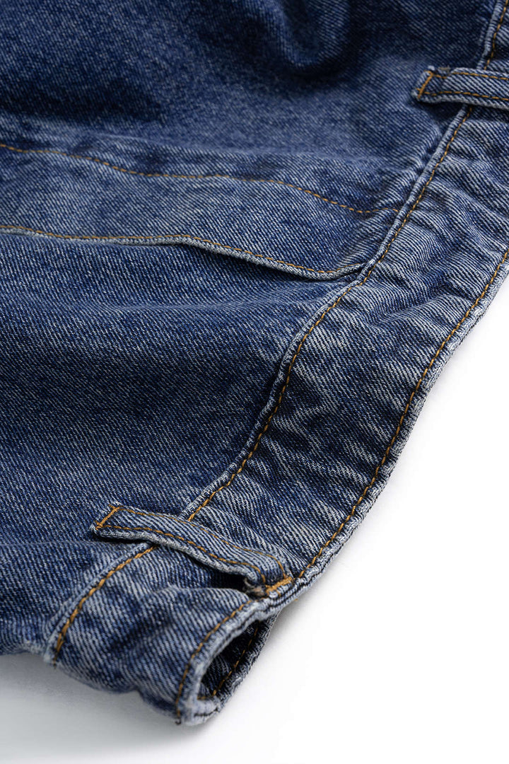 Yüksek bel Denim Barrel Kot