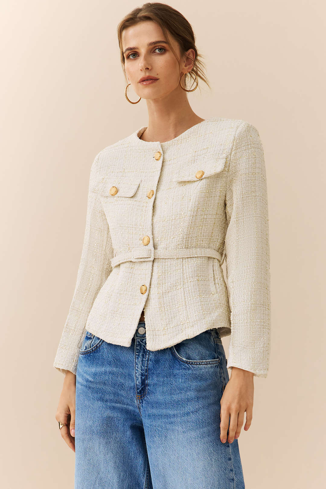 Düğmeli Blazer Ceket