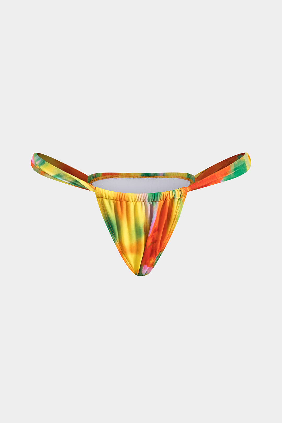 Tie Dye Desenli Büzgülü Dönme Kırma Bağlamalı Bikini Takımı